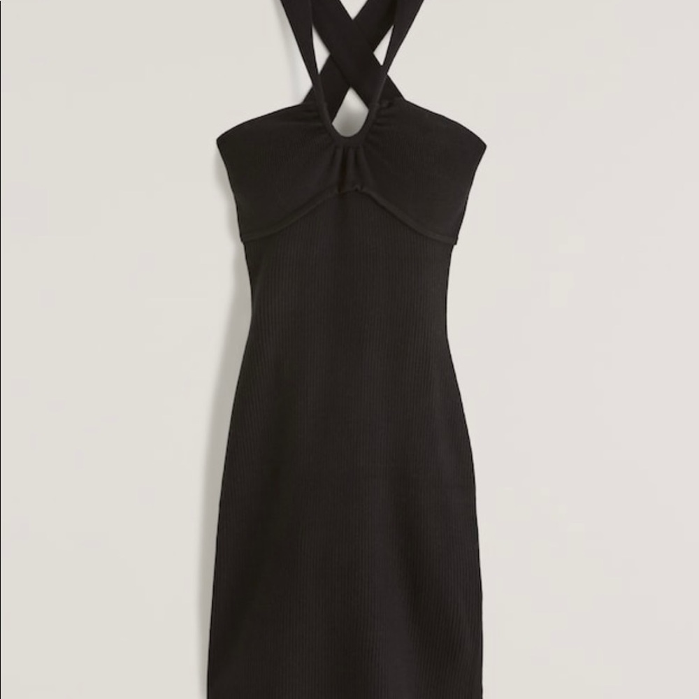 Abercrombie cross cross halter body on dress